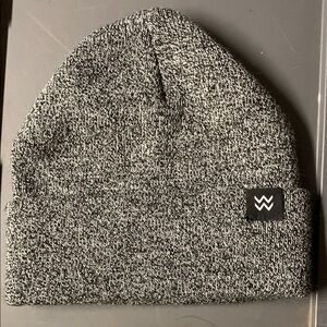 Wren Black and White Knit Beanie